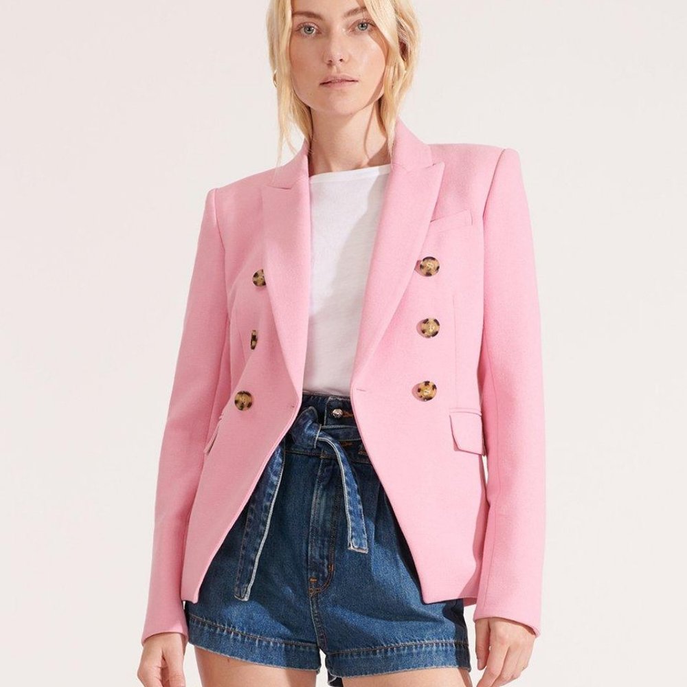 Veronica Beard Miller Dickey Jacket in Pink - Picture 2 of 5